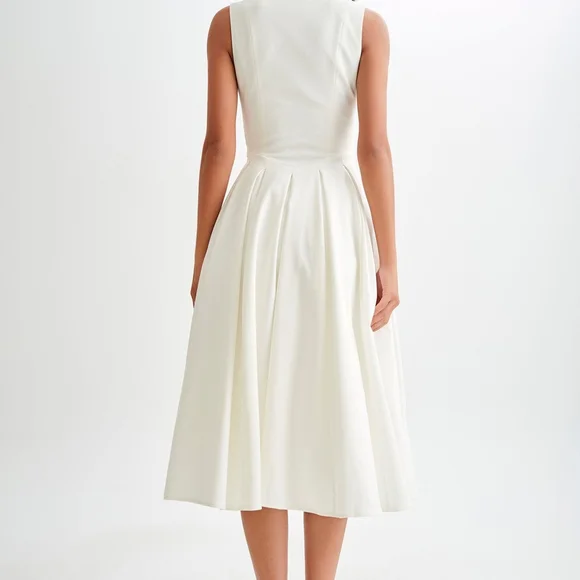 keely cotton sleeveless midi dress Keely Cotton Sleeveless Midi Dress - Wine